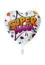 Folienballon Herz Super Mama